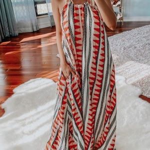 Wiliva printed maxi dress, size large